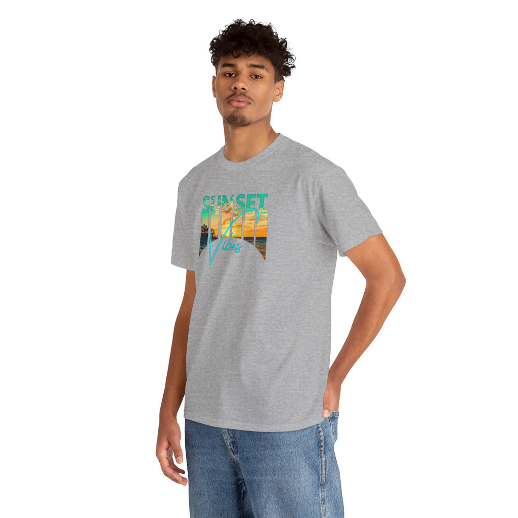Sunset Vibes Tee | Beach Sunset Graphic T-Shirt