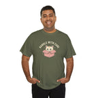 Handle With Care kitten in box T-Shirt | Cute Cat Illustration, Pastel Design