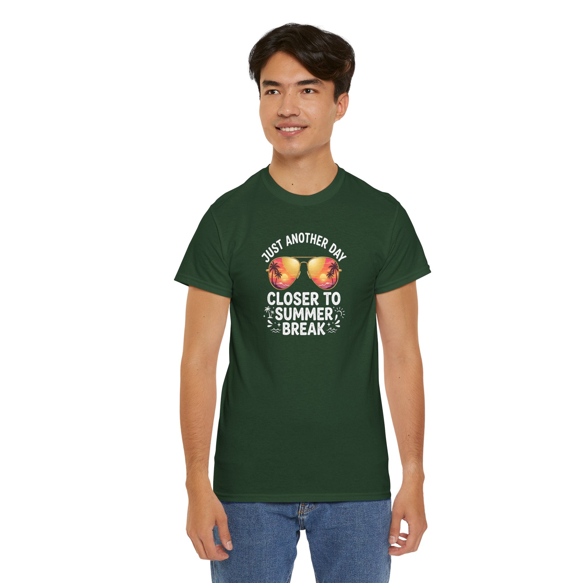 Just Another Day Closer to Summer Break T-Shirt | Peach Sunglasses School Vibes