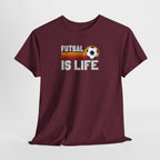 Futsal Is Life Tee | Retro Soccer Ball Stripe Design