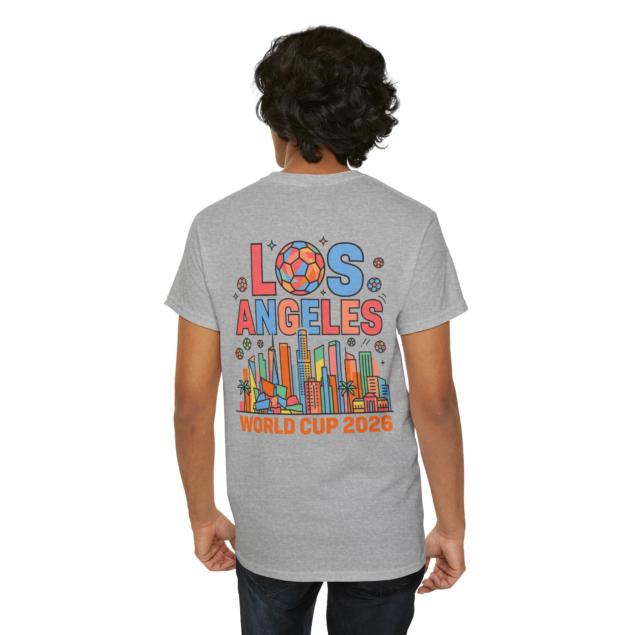 Los Angeles Skyline World Cup 2026 Tee | Soccer Ball City Design