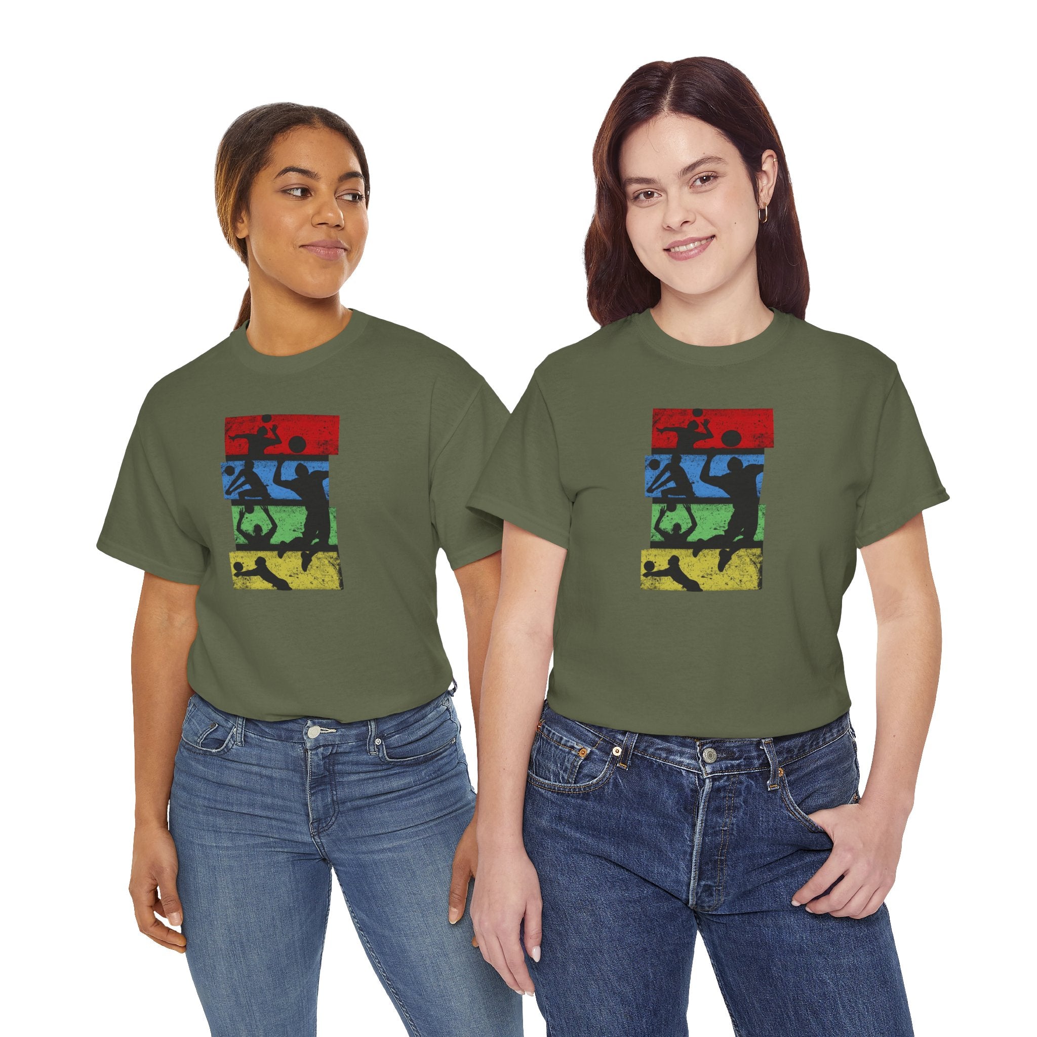 Silhouette Sports Collage T-shirt | Football Soccer