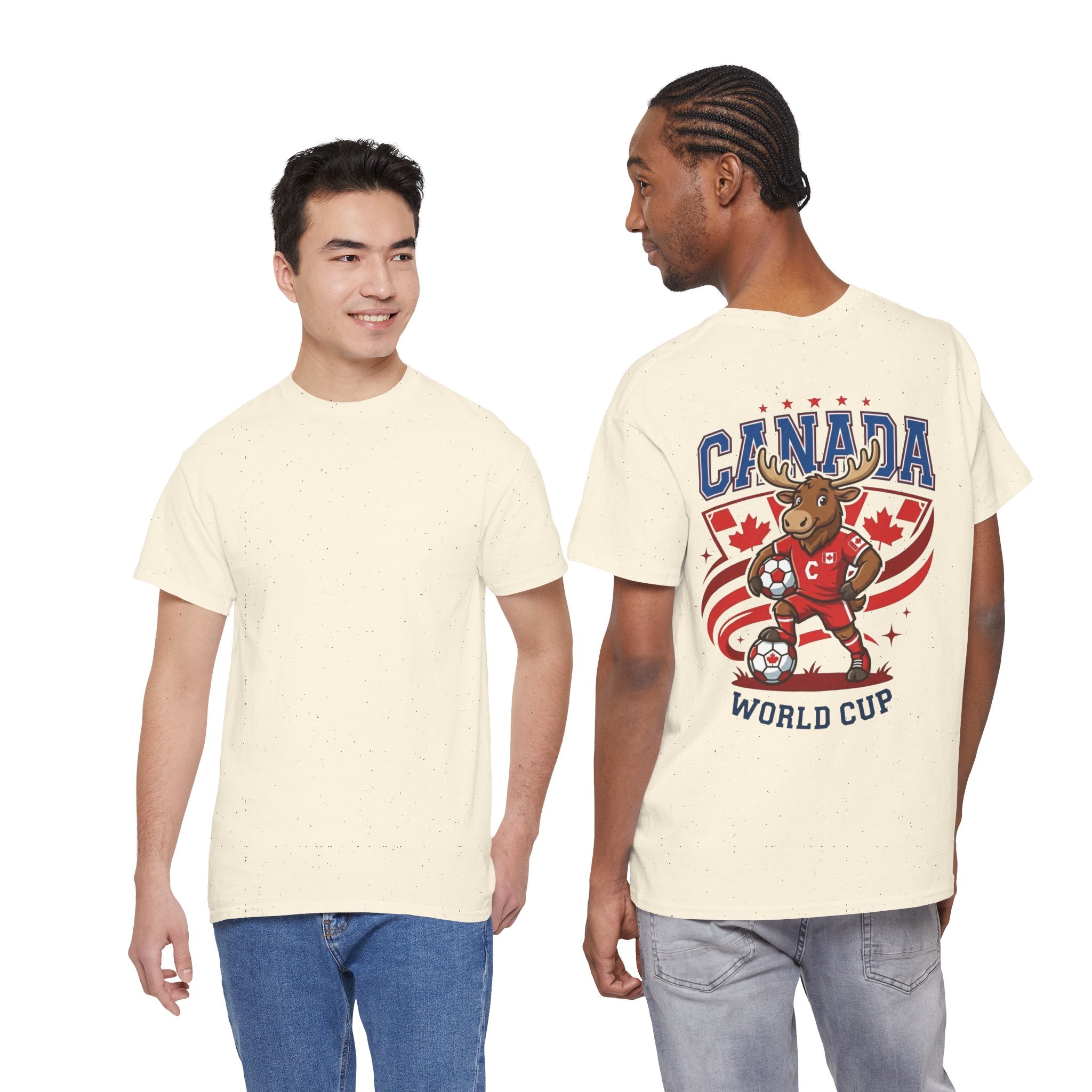 Canada Moose Soccer World Cup Tee | Canadian Flag Football Shirt