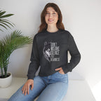 Wolf Half-Face Portrait Don't Mistake Silence For Weakness Crewneck