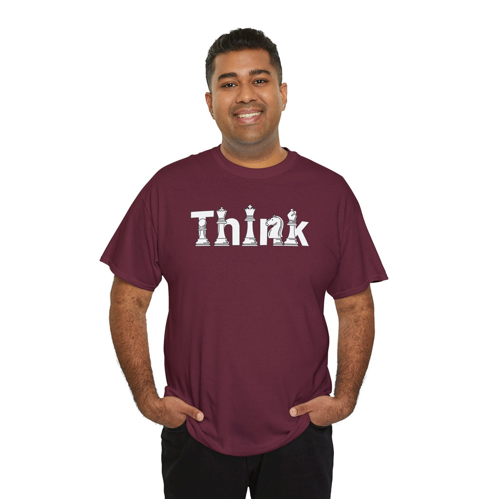 Think Chess T-Shirt | Strategic Mind Chess Typography Graphic Tee