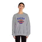 Super Football with American Flag Sweatshirt | Patriotic Sports Crewneck