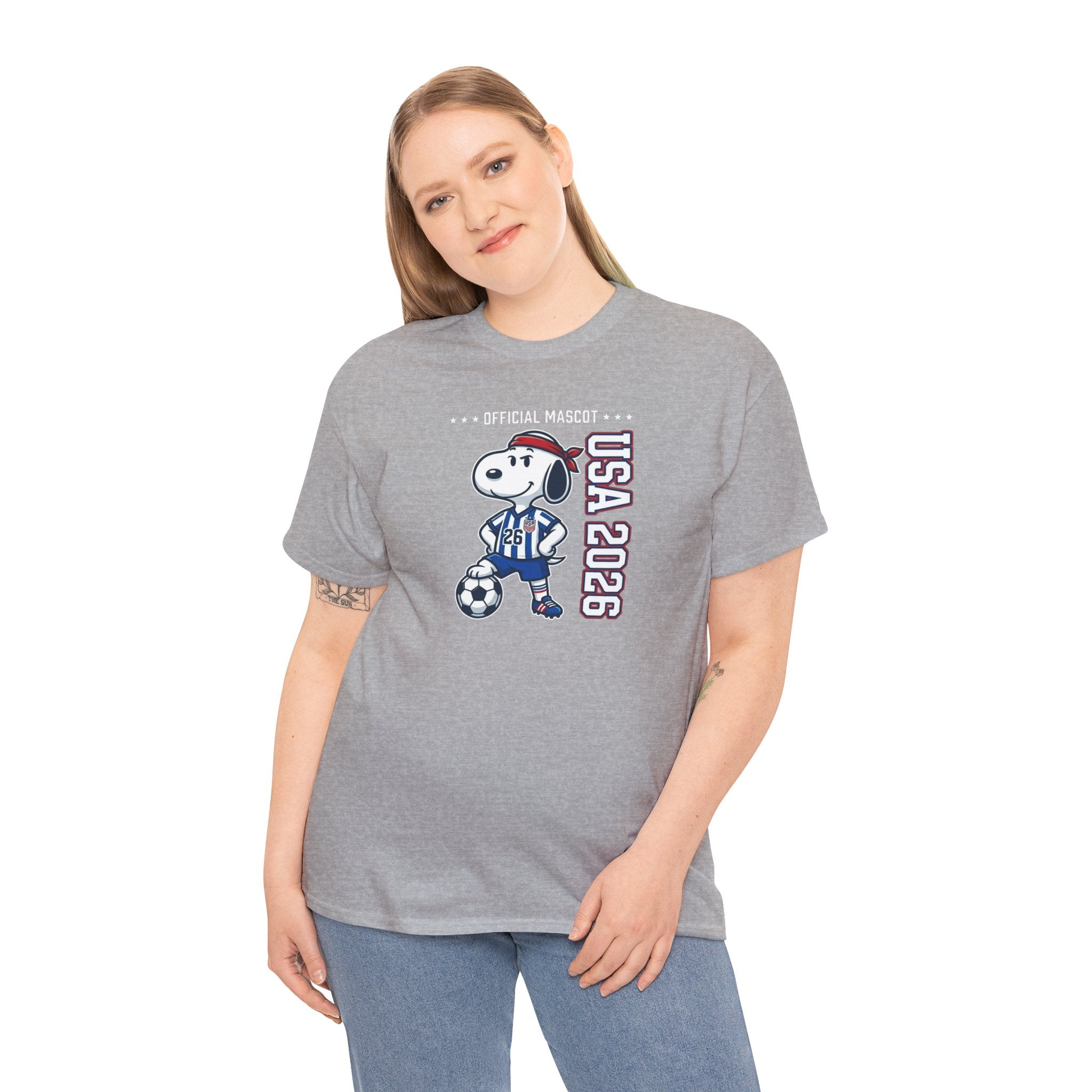 Snoopy Soccer Mascot Tee | USA 2026 Soccer Shirt