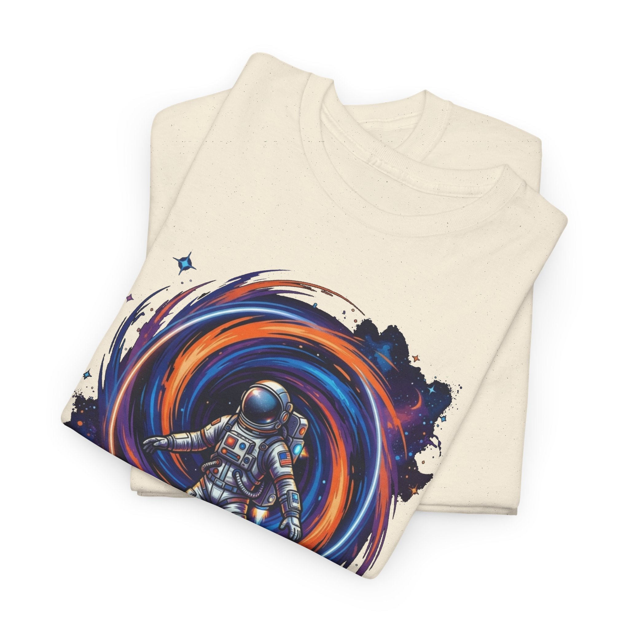 Astronaut Swirl Galaxy Tee | Space Explorer Cosmic Helmet Shirt