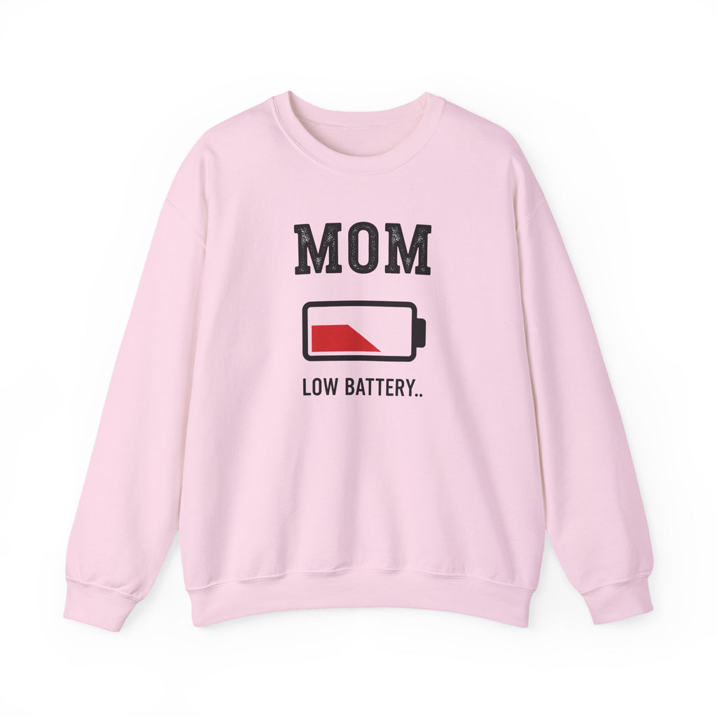 Mom Low Battery Sweatshirt | Battery Icon Mom Shirt