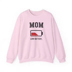Mom Low Battery Sweatshirt | Battery Icon Mom Shirt