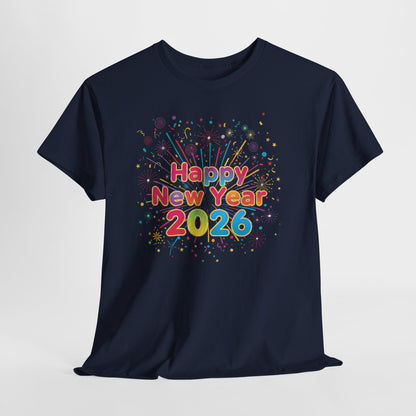 Happy New Year 2026 Unisex Heavy Cotton Tee