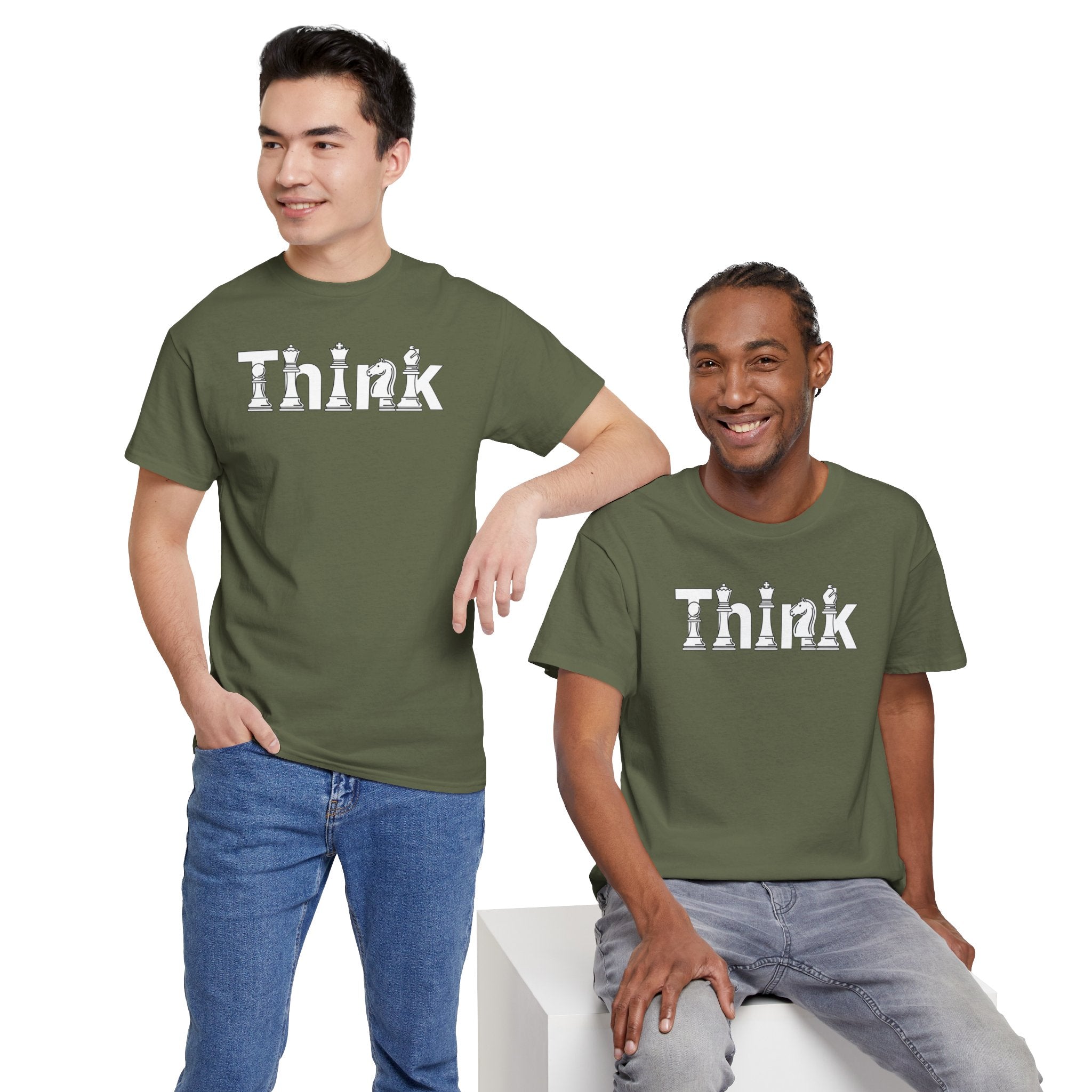 Think Chess T-Shirt | Strategic Mind Chess Typography Graphic Tee