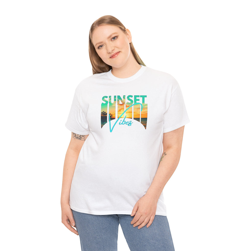 Sunset Vibes Tee | Beach Sunset Graphic T-Shirt