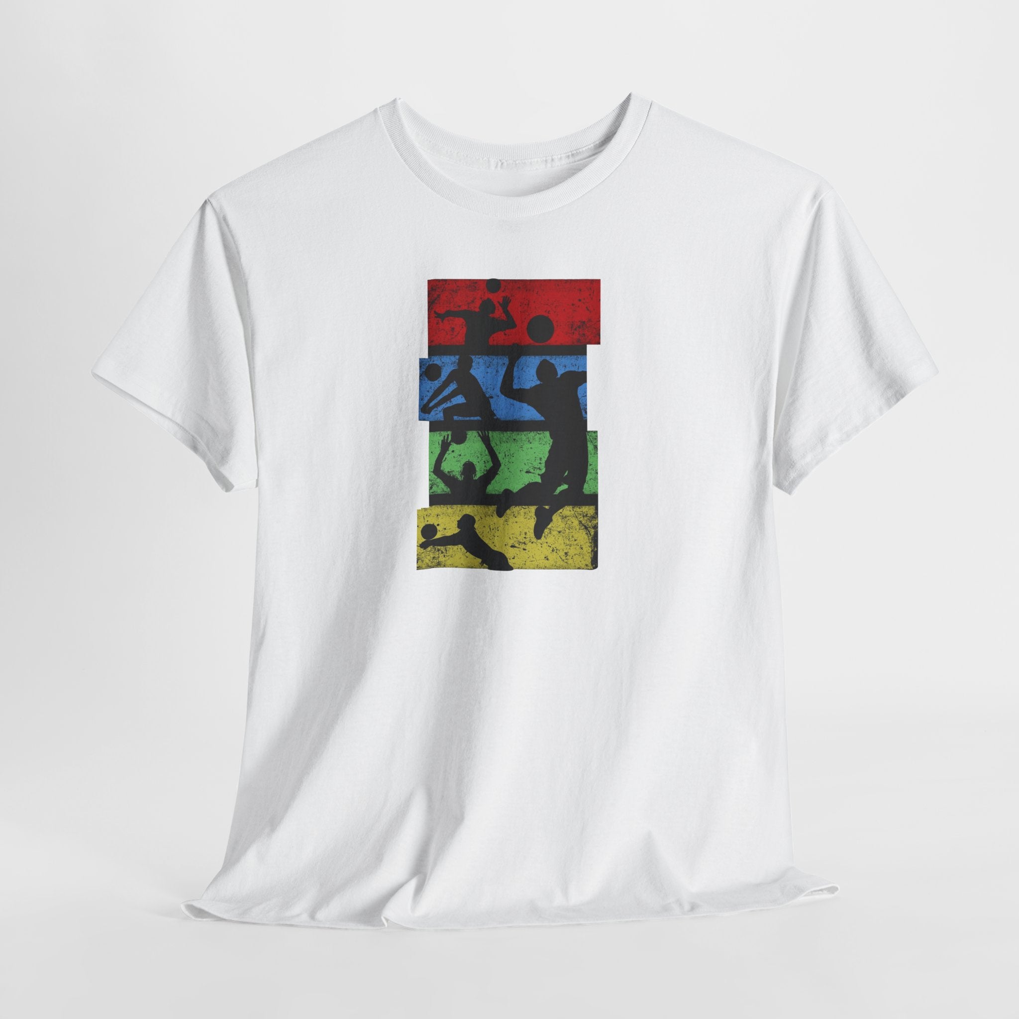 Silhouette Sports Collage T-shirt | Football Soccer