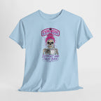 Expensive Skull with Pink Beanie T-Shirt | 'Difficult and Talks Back' Graphic Tee