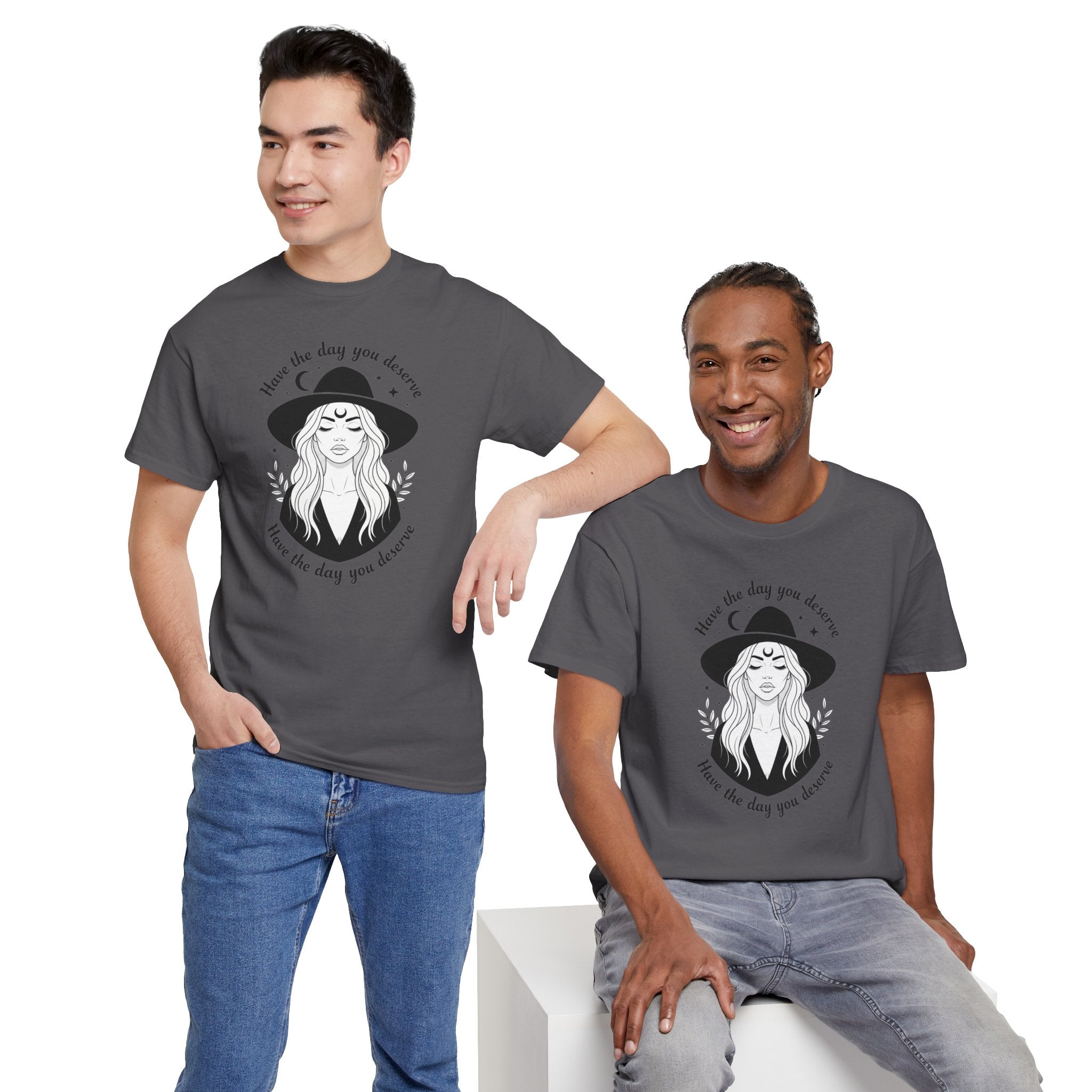 Aesthetic Art Witch Graphic T-Shirt | Have The Day You Deserve Boho Tee