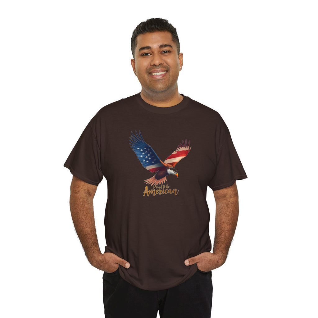American Flag Bald Eagle T-Shirt | Patriotic USA Graphic Tee Memorial Day