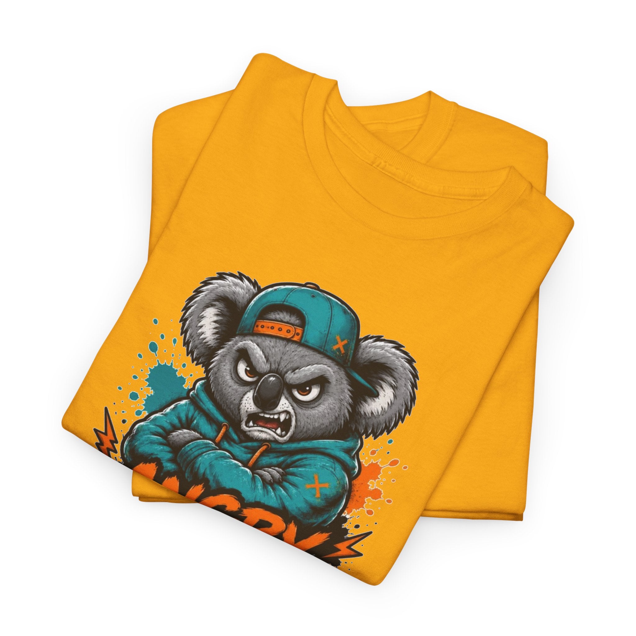 Angry Koala graphic tee | Koala mascot illustration shirt
