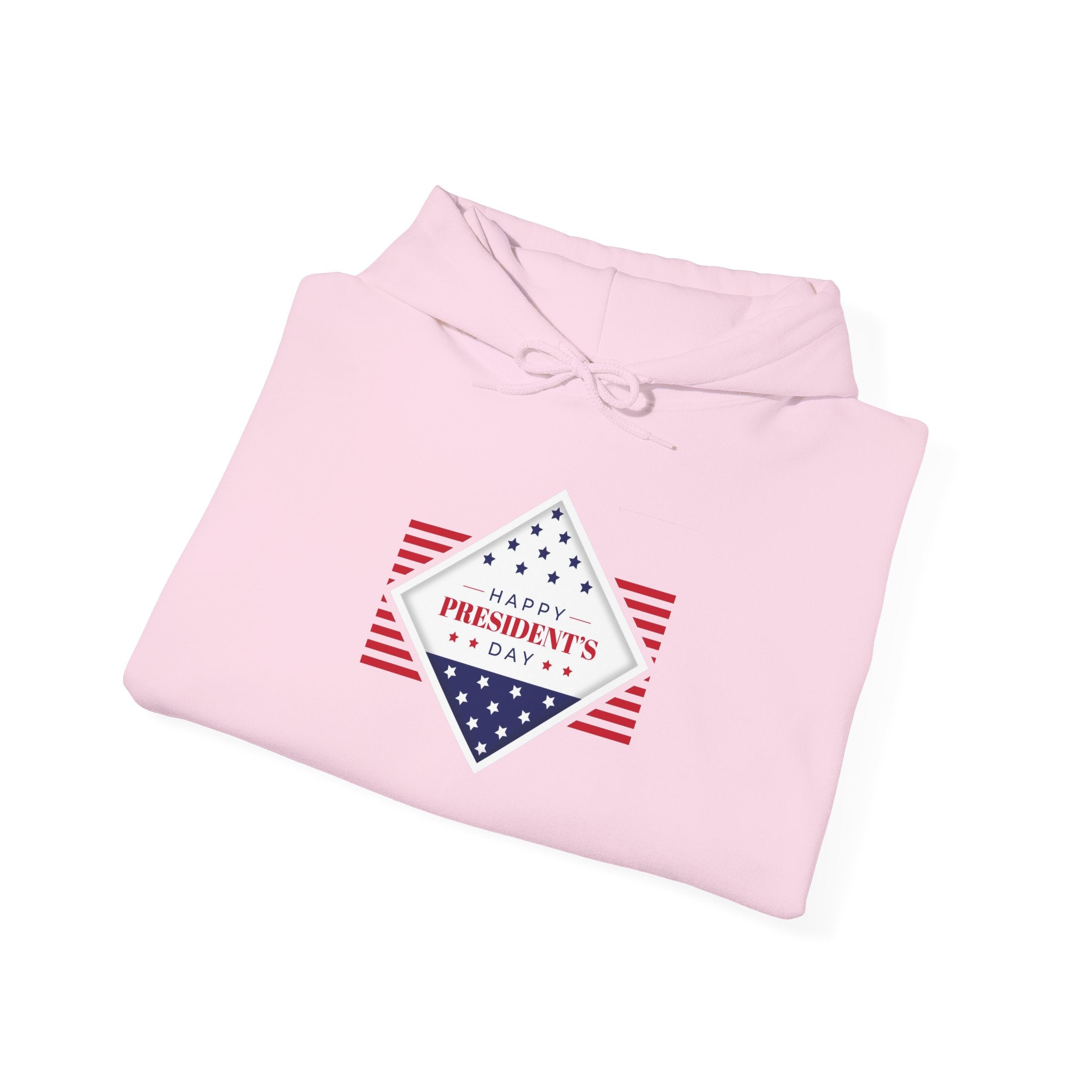 Presidents Day Diamond Flag Hoodie | Patriotic Red White Blue
