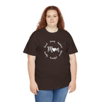 Mom Script Heart T-Shirt | Mom Circle Words Design