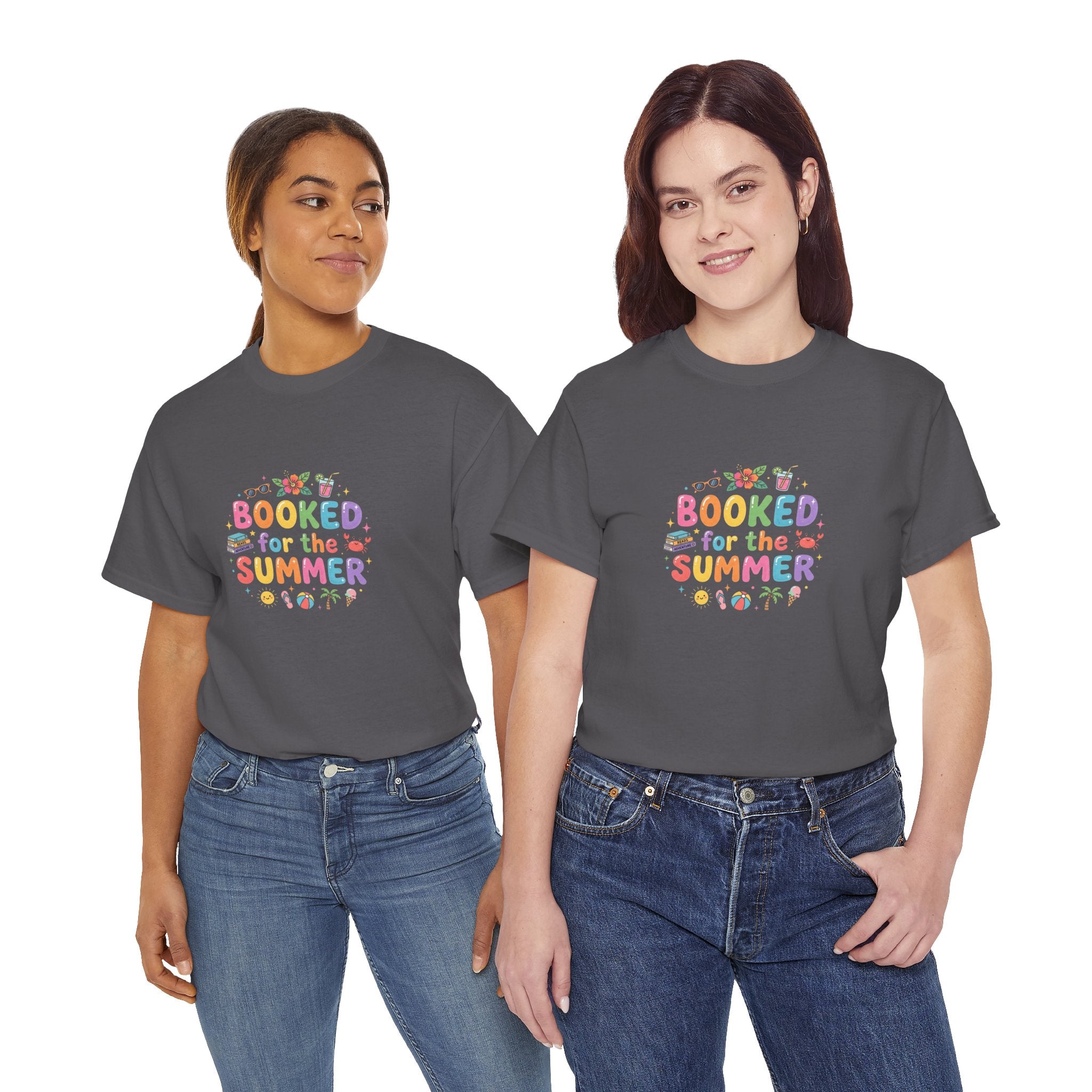Booked for the Summer T-Shirt | Vacation Reading Tee, Beach Novel Shirt