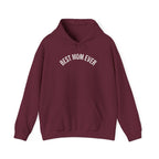 Best Mom Ever Hoodie | 'Best Mom Ever' Text Hooded Sweatshirt