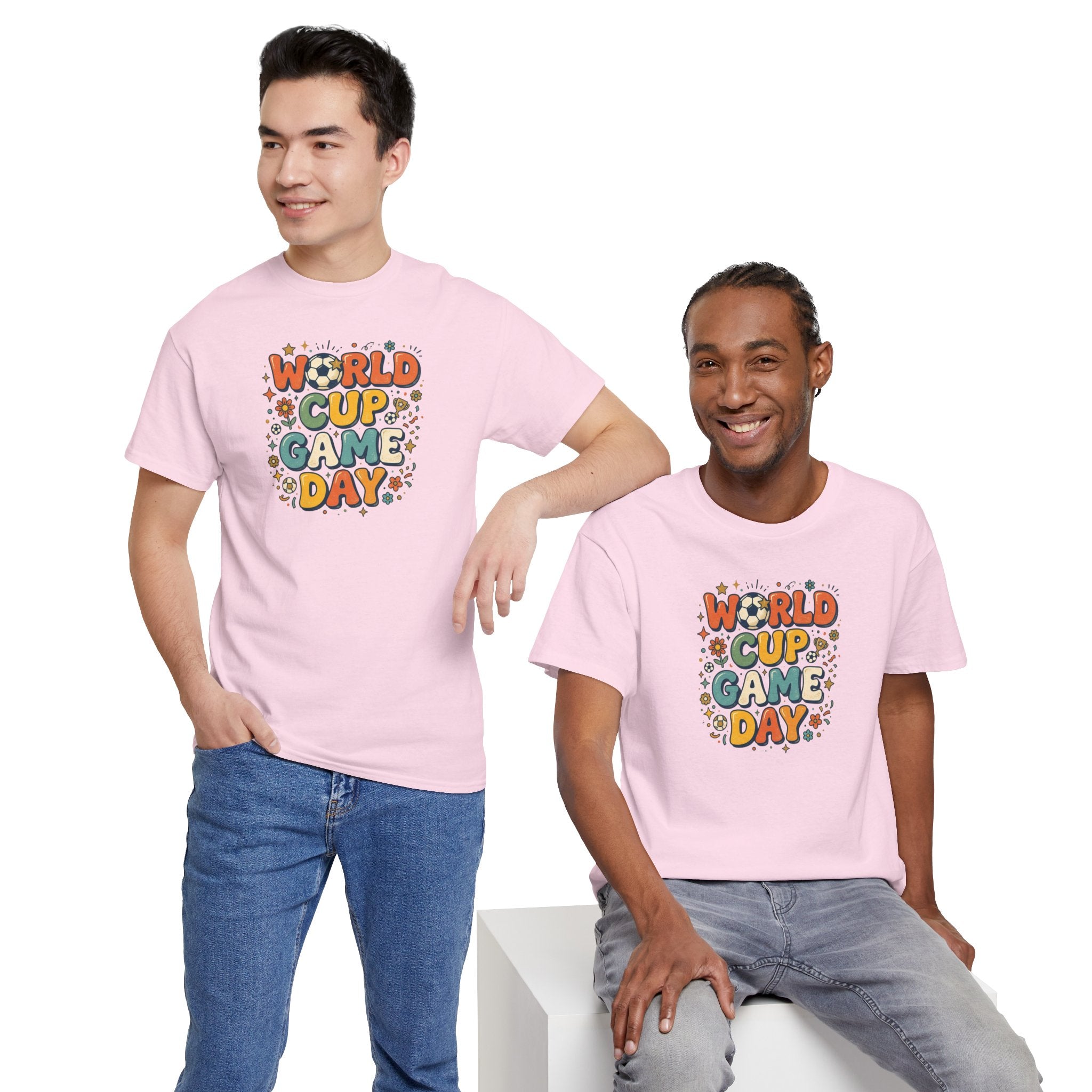 World Cup Game Day T-Shirt | Soccer Football Fan Tee, Retro Bubble Letter Design