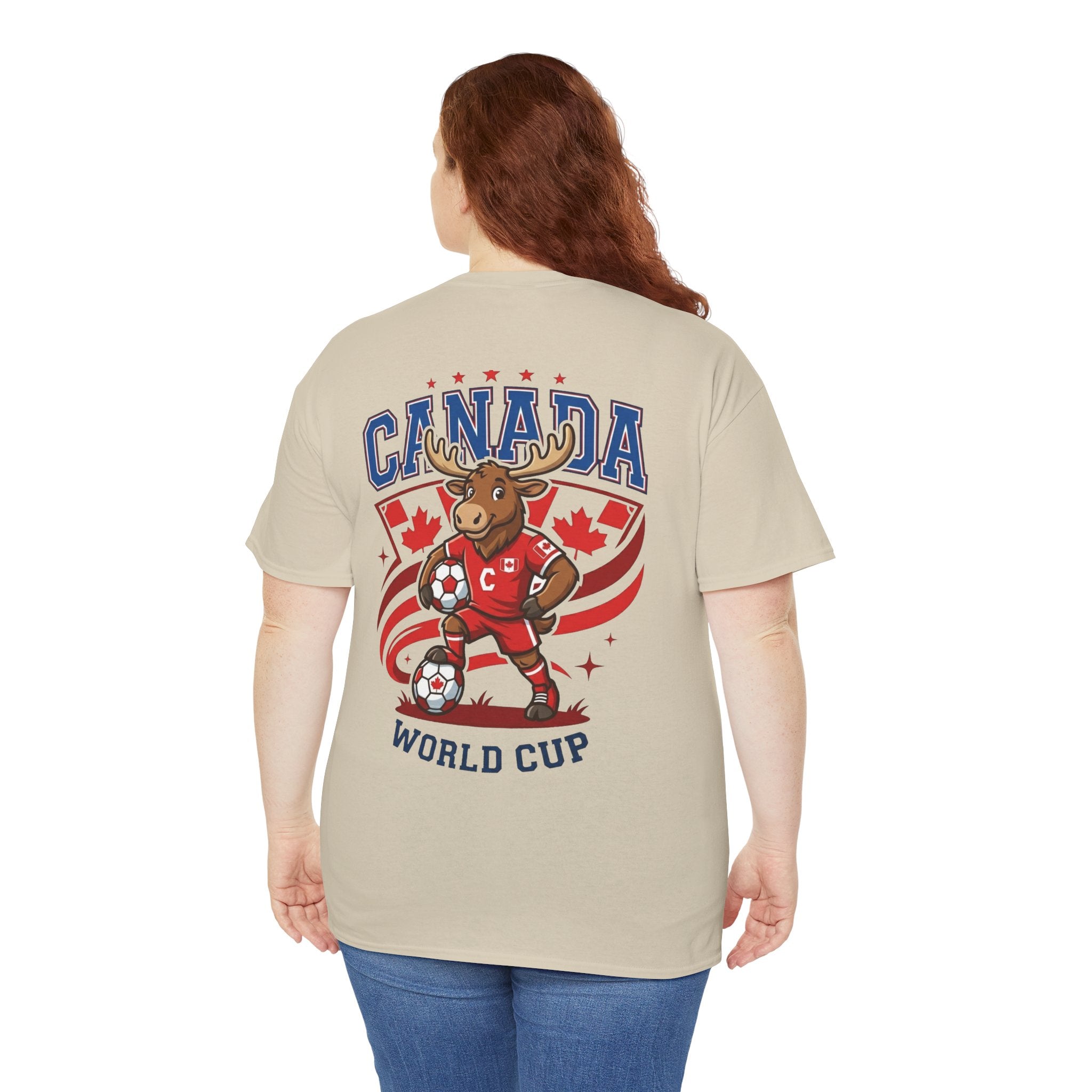 Canada Moose Soccer World Cup Tee | Canadian Flag Football Shirt