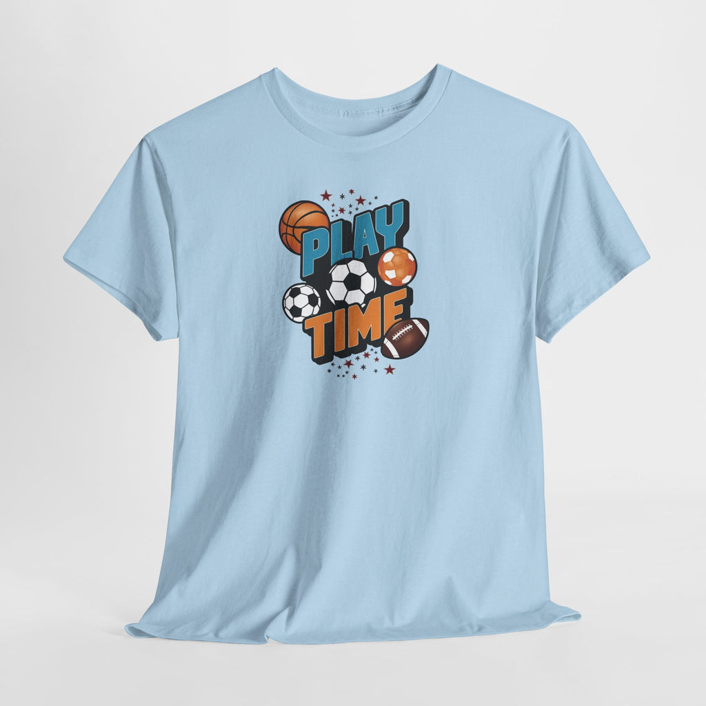 Play Time Sports graphic tee | Kids sports balls design