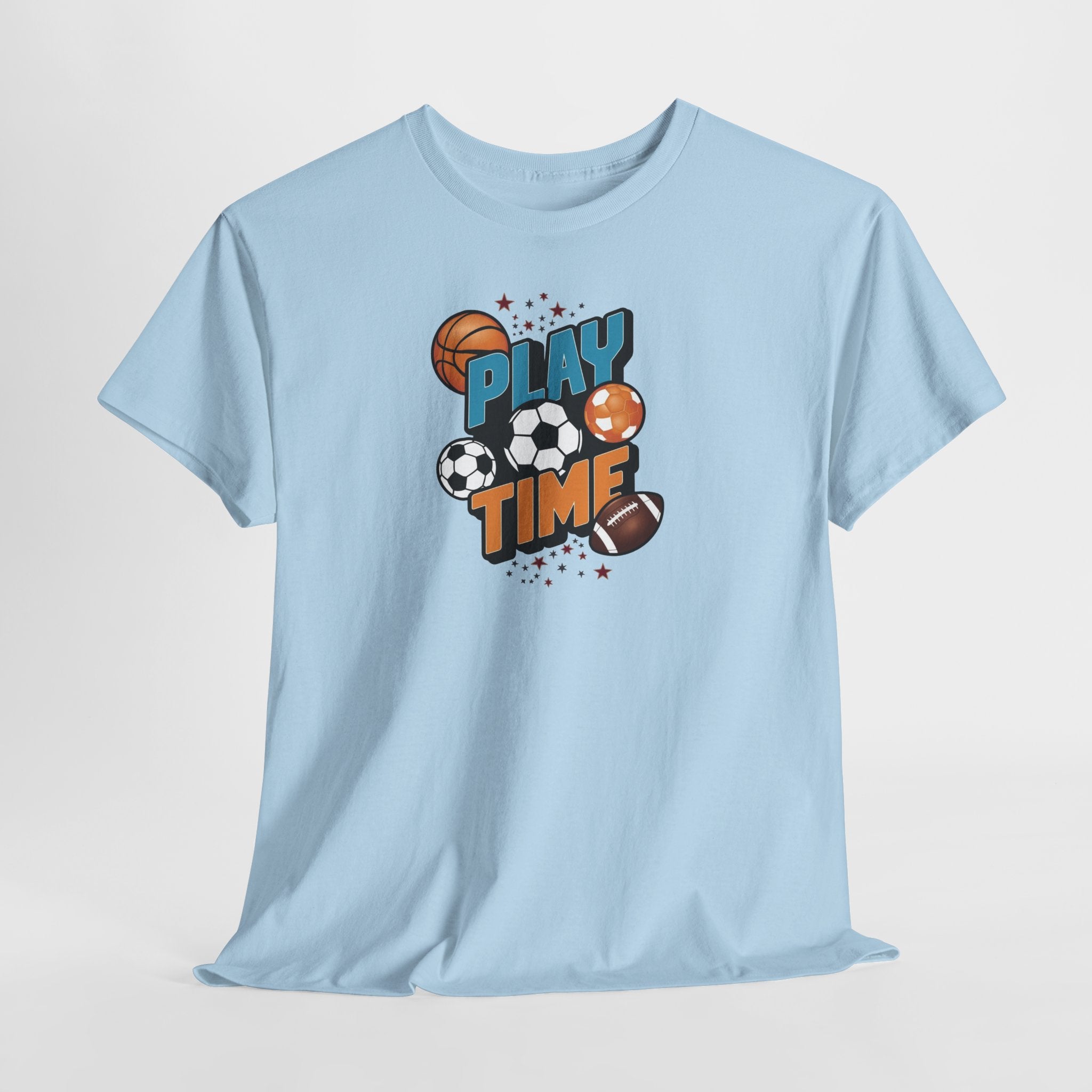 Play Time Sports graphic tee | Kids sports balls design