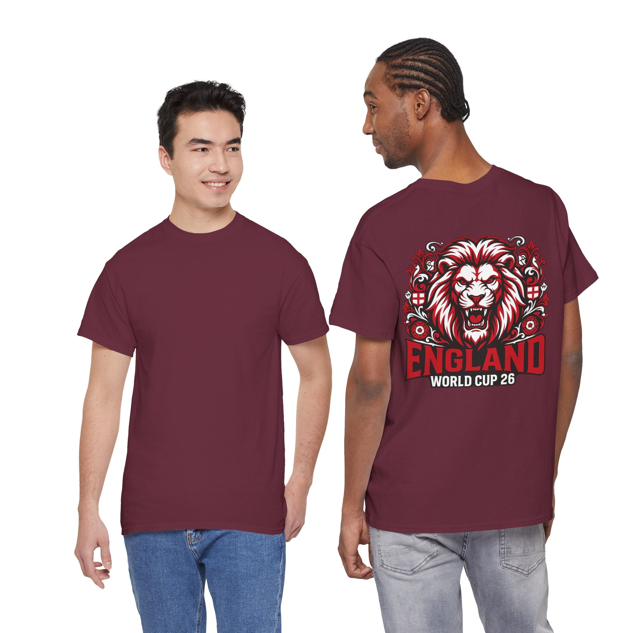 England Lion World Cup 26 T-Shirt | Football Soccer Fan Tee