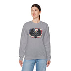 American Flag Bald Eagle Chest Muscular Sweatshirt | Patriotic USA
