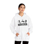 Soccer Silhouette Players Hoodie | Soccer Hooded Sweatshirt