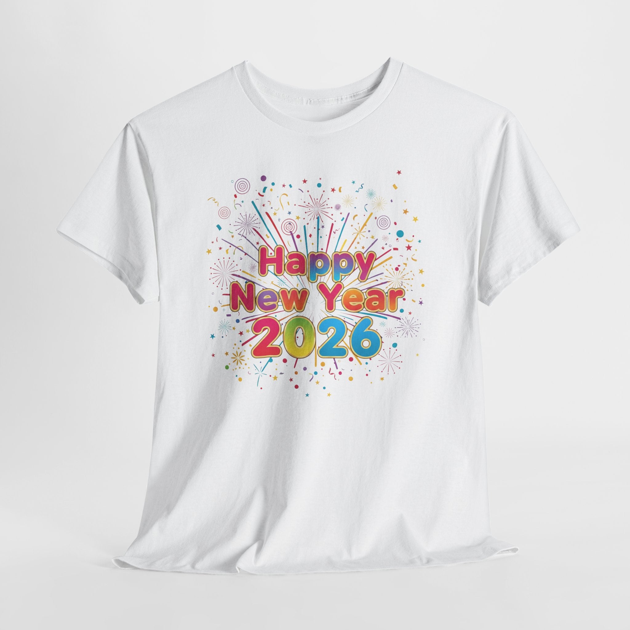 Happy New Year 2026 Unisex Heavy Cotton Tee