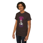 Expensive Skull with Pink Beanie T-Shirt | 'Difficult and Talks Back' Graphic Tee