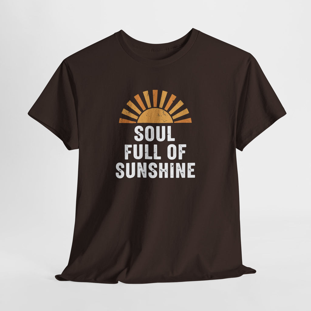 Soul Full of Sunshine T-Shirt | Retro Sunrise Typography