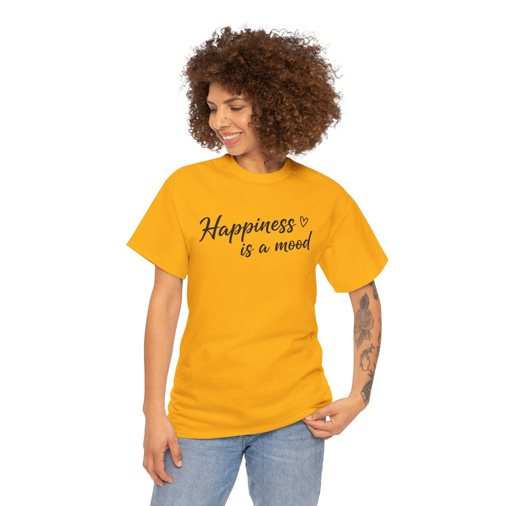 Happiness is a Mood T-Shirt | Script Heart Design