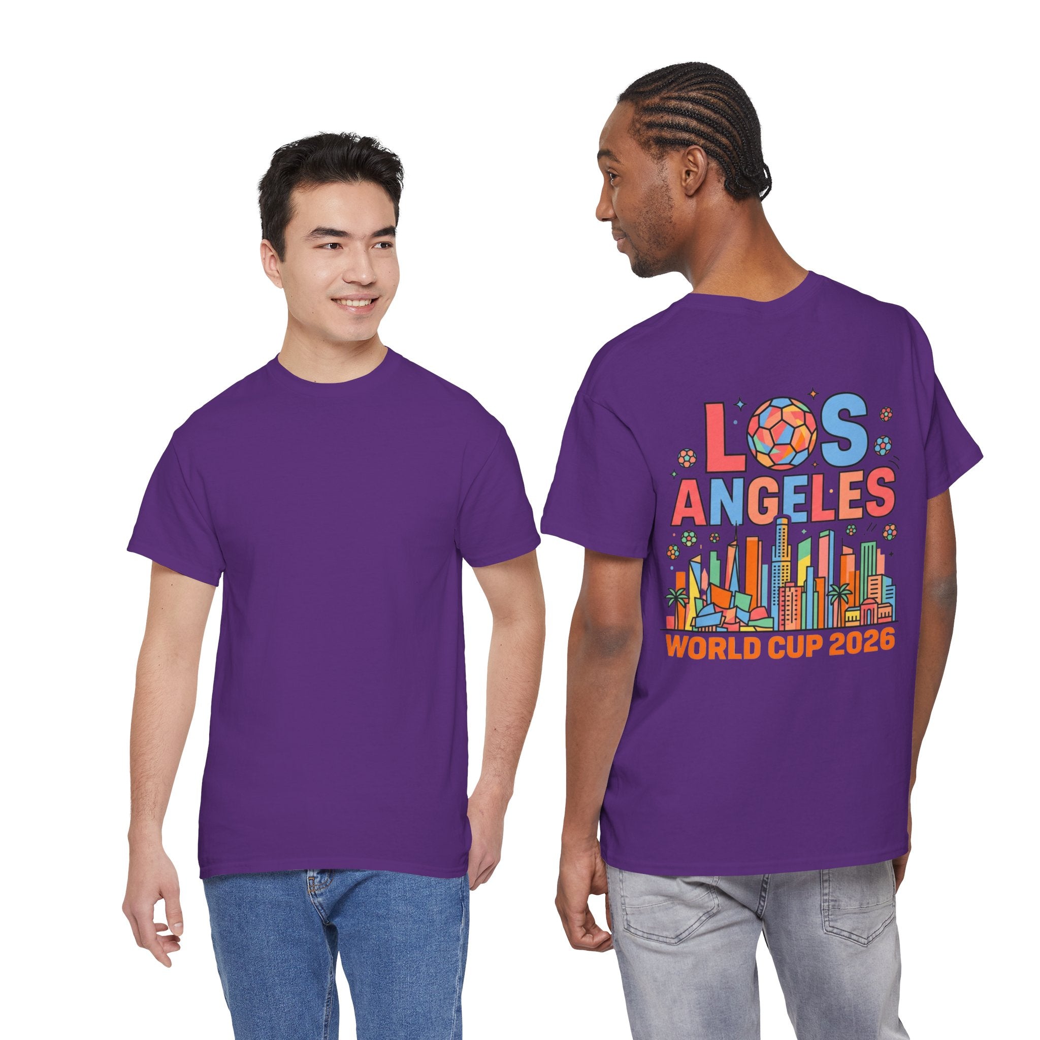 Los Angeles Skyline World Cup 2026 Tee | Soccer Ball City Design