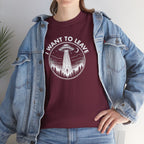 I Want To Leave UFO Abduction Tee | Alien Spaceship Shirt