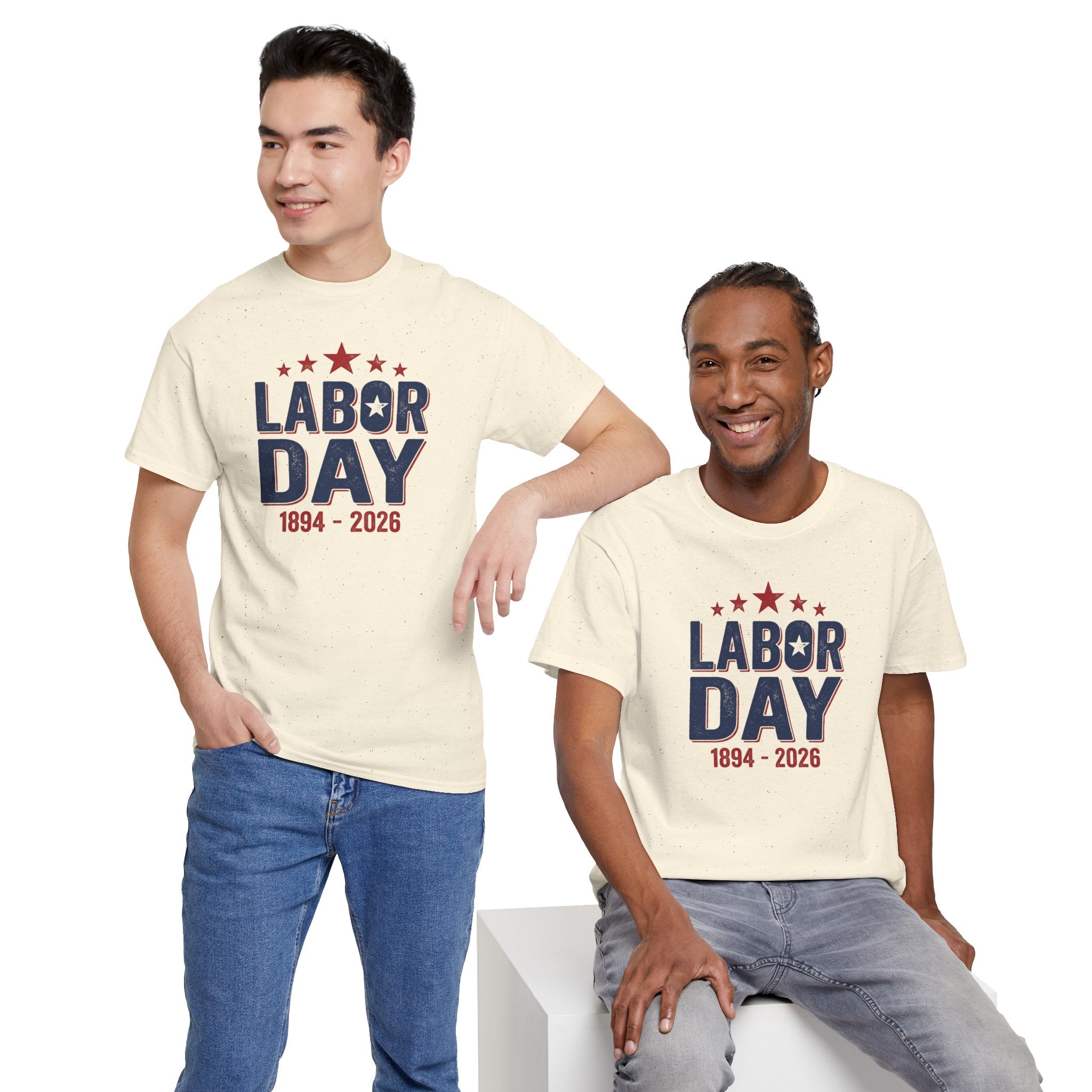 Labor Day 1894-2026 T-Shirt | Patriotic Stars America Holiday Tee
