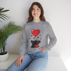 Valentine's Day Kissing Mice Sweatshirt | Cute Couple Mouse Love Crewneck