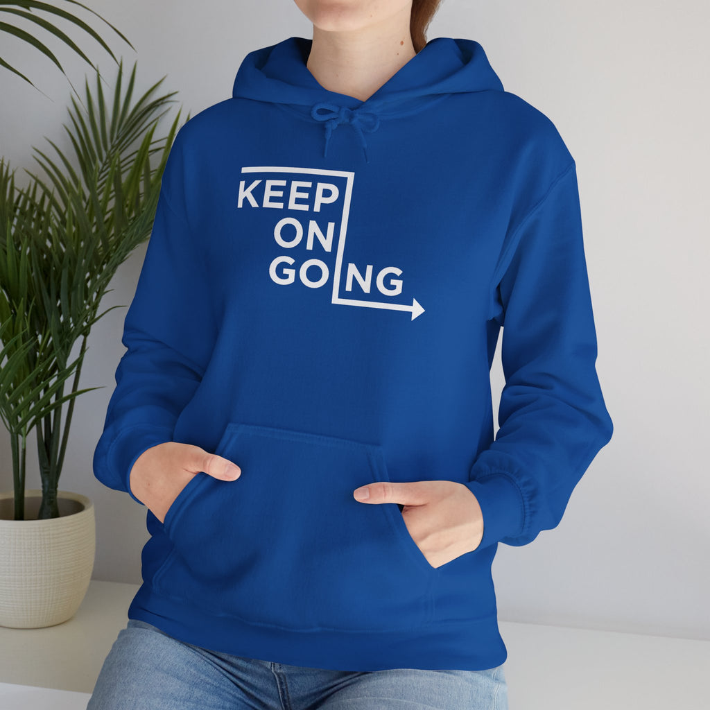 Keep On Going arrow Hoodie | Motivational Typography Sweatshirt