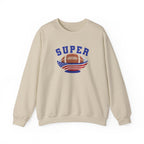 Super Football with American Flag Sweatshirt | Patriotic Sports Crewneck