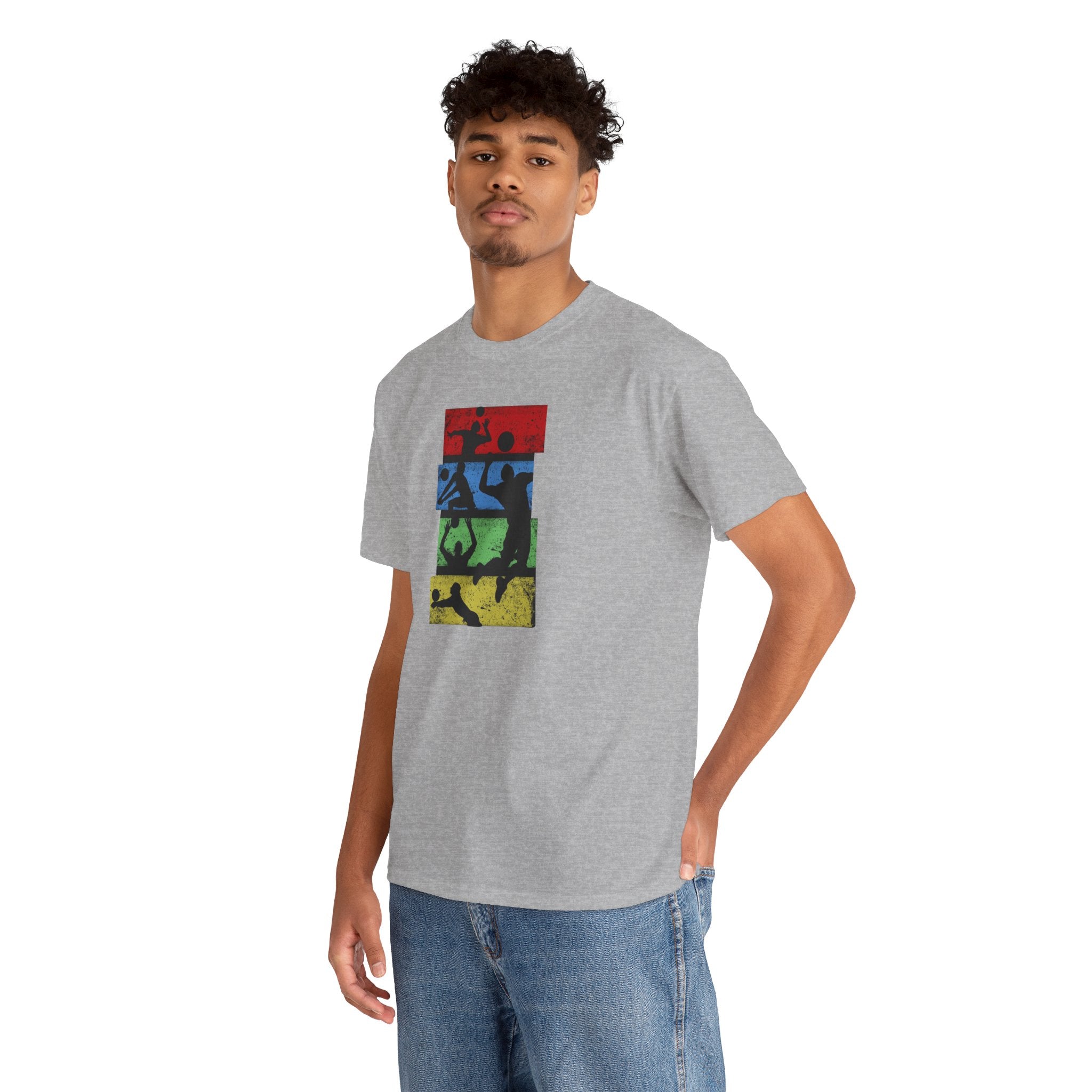 Silhouette Sports Collage T-shirt | Football Soccer