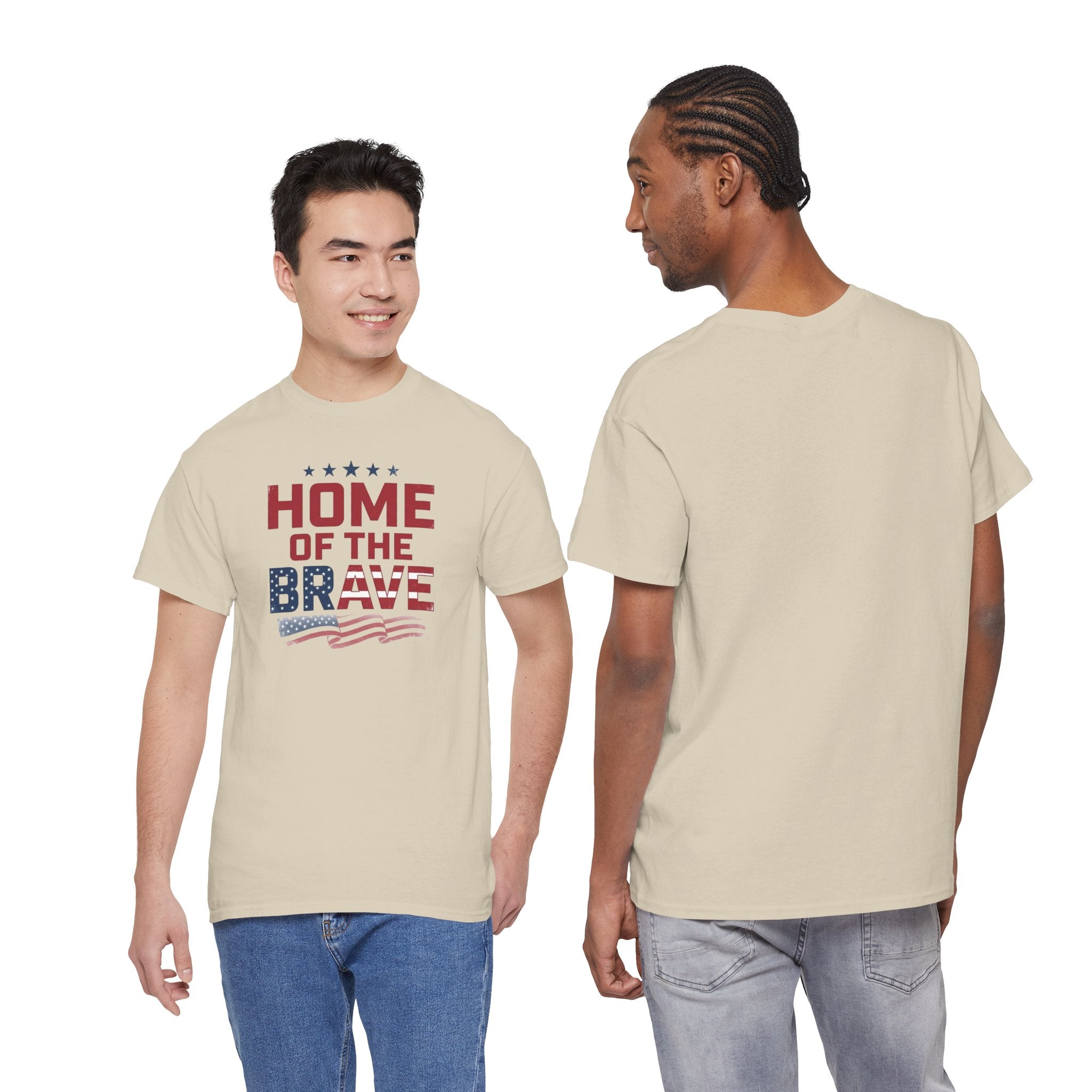 Home of the Brave T-Shirt | American Flag Patriotic Tee