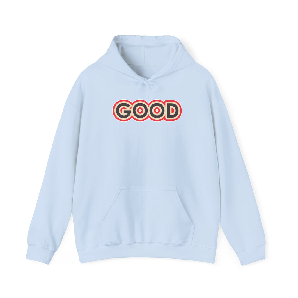 GOOD Retro Logo Hoodie | Positive Message, 70s Style Graphic