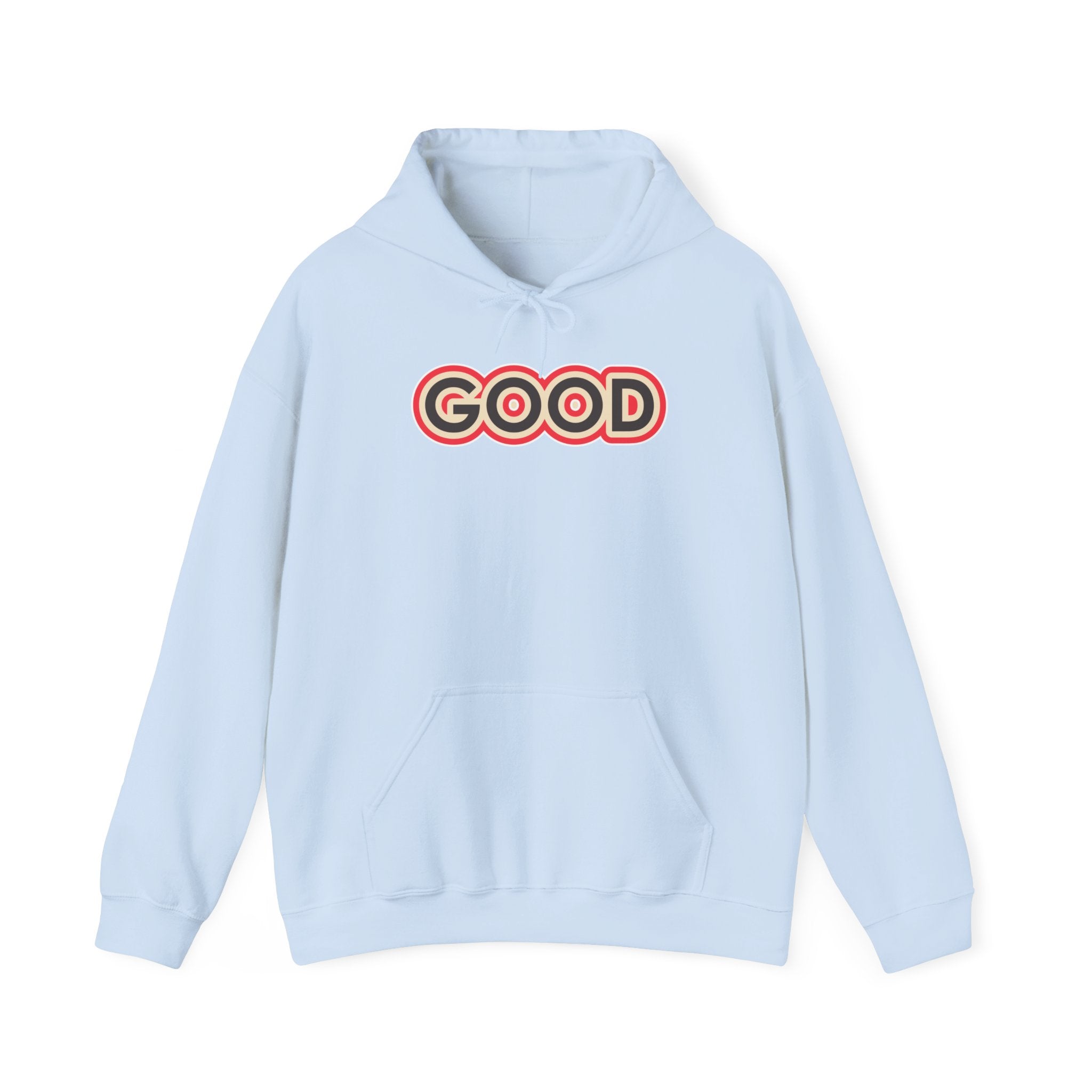 GOOD Retro Logo Hoodie | Positive Message, 70s Style Graphic