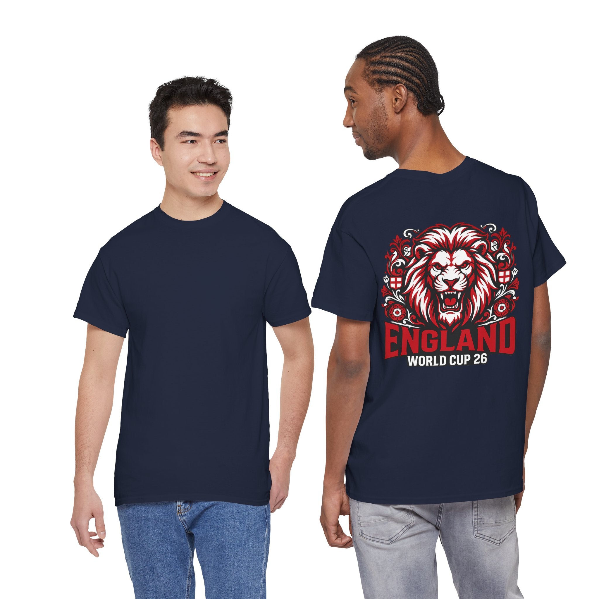 England Lion World Cup 26 T-Shirt | Football Soccer Fan Tee