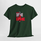 Done or None Flame Graphic Tee | Bold Typography Fire Design