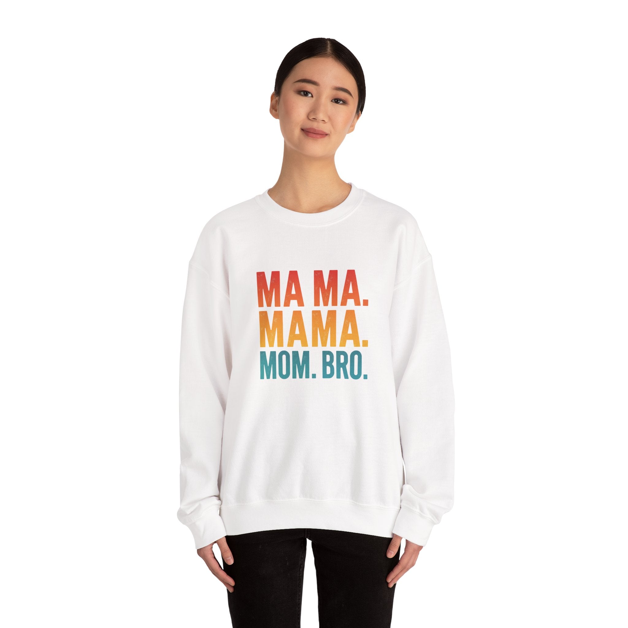 Mama Mama Mom Bro sweatshirt | Mother day Retro stacked text
